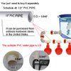 Complete Set Pipeline Automatic Chicken Nipple Waterer Cups and 1/2" PVC Tee Fittings Pipe Feeder Poultry Waterer Chicken Waterer Chicken Water Cup Chicken Waters Chicken Watering System