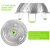 Steamer Basket Stainless Steel Vegetable Steamer Basket Folding Steamer Insert for Veggie Fish Seafood Cooking, Expandable to Fit Various Size Pot (7.1" to 11")