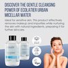 ECOLATIÈR Natural Micellar Water Sensitive Skin, Vegan Makeup Remover, Hydrating Facial Cleanser with 99.1% Natural Ingredients, Micellar Cleansing Water for All Skin Types - 13.5 Fl Oz / 400ml