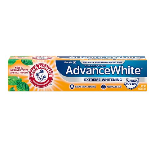 Arm & Hammer Advanced White Breath Freshening Fluoride Toothpaste, Winter Mint, 6 Ounce Tube