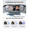 Cyxus Blue Light Blocking Computer Glasses Square Classic Retro Clear Lens Eyeglasses Frame for Women and Men