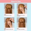 U Shaped Hair Pins,TsMADDTs 100 Pcs Blonde Bun Hair Pins for Women Girls with Box (Golden 2.4 inch)