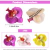 3Pcs Hawaiian Flower Hair Clips for Women,Orchid Hibiscus Hair Clip 3.5 Inch Artificial Flower Clips Summer Hair Accessories for Girls Beach Vacation Luau Tropical Wedding Party Decoration