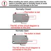 Yoiilnz KW3A Microwave Oven Door Switch 16A 125/250V Door Interloc(Normally Open & Normally Close) (2 Normally Open and 1 Normally Close)