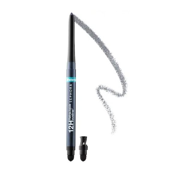 SEPHORA COLLECTION Waterproof 12HR Retractable Eyeliner Pencil 15- Shimmer Slate Gray