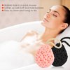 WLLHYF 2PCS Bath Sponge, Sponges Loofah Body Scrubber Exfoliating Bath Sponge Body Sponges Shower for Women Men Rich Lather Reusable (black/pink-2pcs)