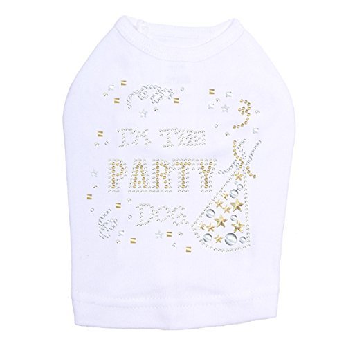 Party Dog Dog Shirt L WHITE