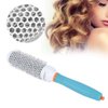 Round Hair Brush Moroccan Oil Hair Brush Aluminum Tube Roller Comb Round Hairdressing Comb Hair Styling Comb Hairstyle Tool 32#
