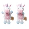 HollyHOME Unicorn Plush Hand Puppet Magical Friends Funny Storytime Gifts for Kids and Adult 14 Inches Pink