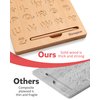 Coogam Wooden Letters Practicing Board, Double-Sided Alphabet Tracing Tool Learning to Write ABC Educational Toy Game Fine Motor Montessori Gift for Preschool 3 4 5 Years Old Kids