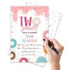 ANYEMW 4x6 Donut Birthday Invitations, Two Sweet Birthday Party Supplies, Donut Party Decorations, Birthday Invitations Girl, 20 Cards with 20 Envelopes.(74)