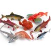 Fantarea 8 PCS Ocean Sea Marine Animal Model Figures Salmon Tuna Ratfish Figurines Party Favors Supplies Cake Toppers Decoration Collection Set Toys for 5 6 7 8 Years Old Boys Girls Kid Toddlers