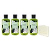 Bath & Body Works Wild Lime & Gardenia 4 Piece Shower Gel Value Pack with a Natural Oats Sample Soap