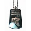 Hat Shark YOU MY FAVORITE HATER Pointing Fist - Military Dog Tag, Luggage Tag Metal Chain Necklace
