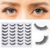 SONAFEEL False Eyelashes Natural Look for glasses wears Short Cat Eye Lashes Pack 13mm 14Pairs 3d Mink Lashes Reusable Handmade Fake Eyelashes