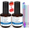 LOUINSTIC Gel Nail Polish Remover -Quickly Remove Gel Polish in 2-5 Minutes(2pcs)