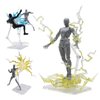 Migaven Action Figure Stand, 10pcs Assembly Action Figure Display Holder Base Doll Model Support Display Stand Compatible with HG RG SD SHF Gundam 1/144 Toy Clear