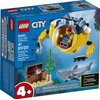 LEGO City Ocean Mini-Submarine 60263, Underwater Playset, Featuring a Toy Submarine, Pirate Treasure Chest, Hammerhead Shark Figure and a Pilot Minifigure, Great Gift for Kids (41 Pieces)