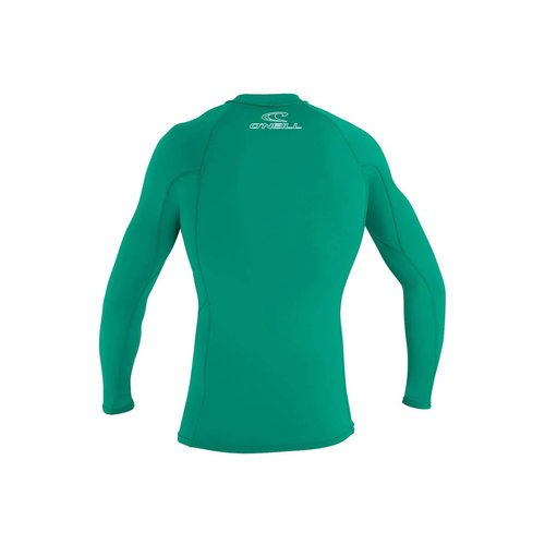 O'Neill Youth Basic Skins UPF 50+ Short Sleeve Rash Guard, Seaglass, 16