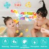 Bosizhang Bath Toys for Toddlers（37PCS） Duck Water Slide Toy Track with 3 Rotating Suction Cups Toys,Bathtub Toy for Toddlers 4-8 Years,Toddler Baby Bath Toys, DIY Set Shower Toys Gift for Children