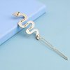 YienDoo Crystal Snake Hair Clips Barrette Vintage Medusa Hairpins Gold Sparkling Rhinestone Snake Barrette Headpieces Bobby Pin Snake Head Clip Bridal Hair Accessories for Women Girls