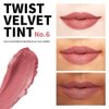 PASSIONCAT Long Lasting Lip Stain for Lips and Cheek Tint | High Pigment Color | lightweight Matte Finish | Weightless | Full Coverage | Twist Velvet Tint #6 (No.6)