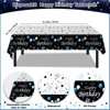 Blue Black Birthday Decorations for Men Boys, 71PCS Birthday Party Decorations for Women, Happy Birthday Banner Balloons Tablecloth Foil Fringe Curtains Hanging Swirls Bday Decor Supplies for Him