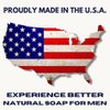 Dapper Yankee Blue Tropics Natural Soap Bar for Men - Zero Grit, Tropical Scent