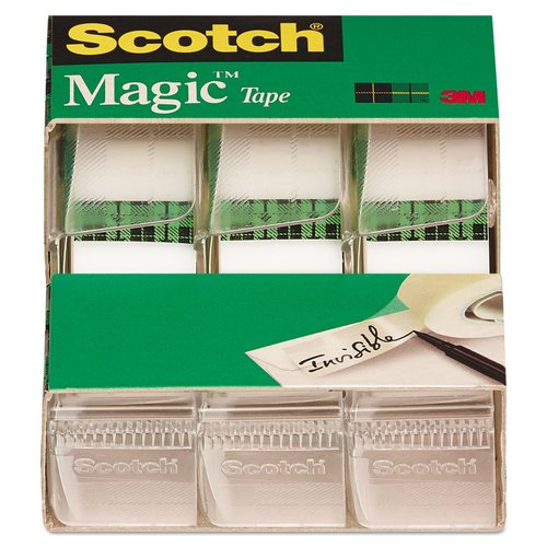 Scotch Brand Learning Resources MMM3105 Scotch Magic Tape 3/4 Inch X 300 Inches 3 ea, Translucent (55)