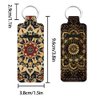 FREEBLOSS 2 Pack Lip Balm Holder Keychain Vintage Mandala Pattern Chapstick Holders Lip Gloss Holder Keychain Lipstick Sleeve Keychain Chapstick Sleeve Holder for Women Friends Gift