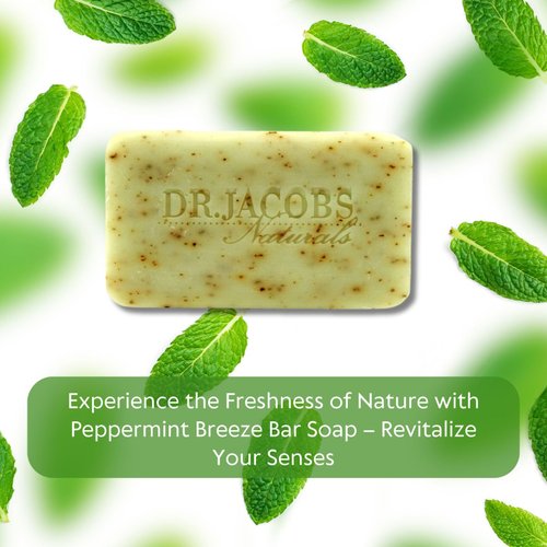 DR.JACOBS NATURALS Dr Jacobs Naturals, Triple Milled Loofah Exfoliating Castile Bar Soap 5 oz. - Minty Cucumber Mojito