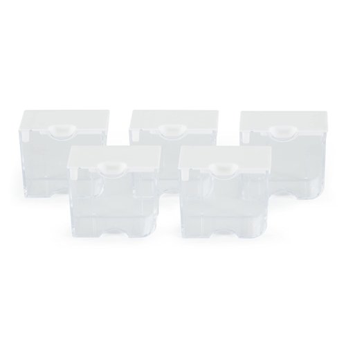 Bead Storage Solutions Elizabeth Ward 5 Piece Bead Clear Organizing Storage Containers for Small Beads, Crystals, Fasteners, and More, Medium