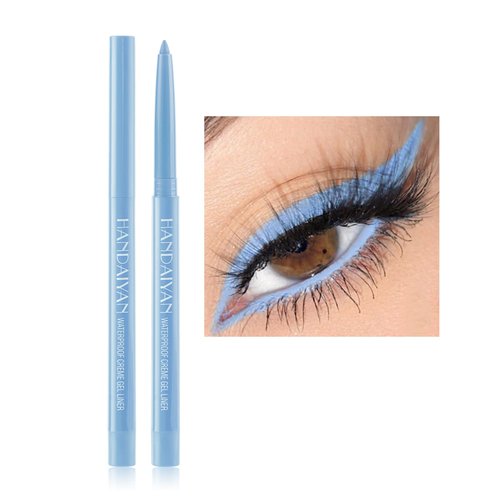 Kyannkara Liquid Eyeliner Waterproof Colorful Matte Glitter Neon Eyeliner Pencil Pigmented Smudgeproof Long Lasting Gel Eye Liner (Y08)