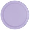 Lavender Solid Round Dessert Paper Plates - 7" (Pack of 20) - Vibrant Party Plates for Appetizing Treats - Perfect for Birthdays & Events