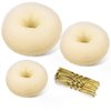 TsMADDTs Donut Bun Maker, 3pcs Hair Styler with Bobby Pins Blonde, 20pcs Doughnuts Sock Bun Ring