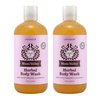 Herbal Body Wash, Lavender by Moon Valley, All Natural Ingredients, No Parabens, Vegan, Moisturizing Essential Oils, Two Pack