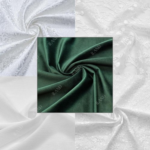 iLAND Dollhouse Fabric Bundles w/Laces, DIY Dollhouse Bedding, Curtains, Cusions, Tablecloths or Doll Making (Gorgeous Arias)