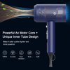 Slopehill Professional Ionic Hair Dryer, Powerful 1800W Fast Drying Low Noise Blow Dryer with 2 Concentrator Nozzle 1 Diffuser Attachments for Home Salon Travel (Prussian Blue)