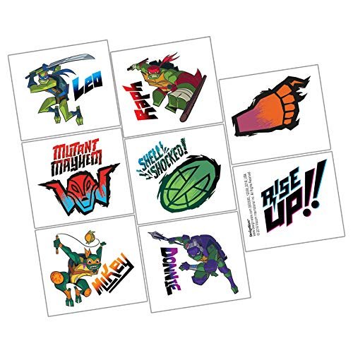 Assorted Rise of the TMNT Kids Temporary Tattoos- 8 pcs.