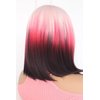 QDBOWIN Wear Go Glueless Ombre Pink To Red Wig for Women Straight Lace Front Wigs Short Hair Bob Lace Wig