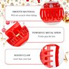 Vsdski Christmas Hair Clips Santa Claus Hair Claw Clips for Thick Thin Hair Christmas Tree Snowman Design Exquisite White Red Green Claw Clips for Women Girls Christmas Party Outfits Hair Accessories