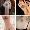 Tattoonova 6 Sheets Temporary Tattoo Men Adults Compass Party Favors Sea Body Face Sleeve Fake Tattoos