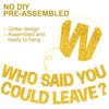 BEISHIDA Gold Who Said You Could Leave Banner,Pre-Strung Glitter retirement party decorations,going away party Sign Garland, Farewell Party Supplies, graduation banner (No DIY）