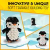 Tricofun Creative Soft Building Blocks, Cute Animal kit Assembling Building Toys Gifts for Kids and 6+ Interactive Building Toy for Kids, Boys, and Girls (1101-PENGUIN)