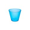 Party Essentials Hard Plastic 9-Ounce Party Cups and Old Fashioned Tumblers, Neon Blue, 25 Count