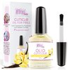 Pics Nails Professional Cuticle Oil - Vanilla Cuticle Softener for Nails & Cuticle Care - Nail Oil Cuticle Repair Treatment with Sunflower Seed Oil 12ML Cuticle Oil Bottle with Brush Applicator