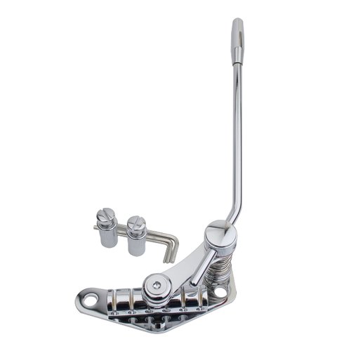 Guyker Tune-O-Matic Style Electric Guitar Bridge Stop Bar Tailpiece Tremolo Compatible with LP SG Guitars TM85, Chrome