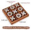 T one wooden Tic Tac Toe Game | board games for adults | Table Top Living Room Decor Fun family Games | board games for family night | board games for kids (Design-1)