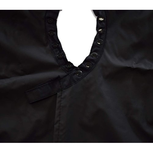 Betty Dain Multi Purpose Coloring/Styling Cape with Chemical-proof Panel, Lightweight Chemical Resistant Nylon, Chemical Proof Panel, Snap Closure, 54 x 60 inches, Black