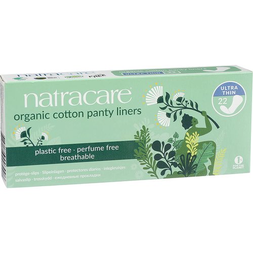 Panty Liners, Cotton, 22 ct, 5 Boxes (110 Liners Total)